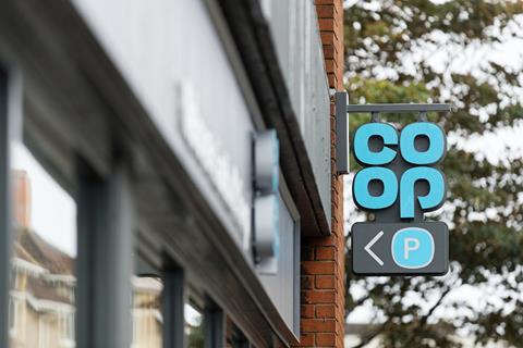 Co-op store sign