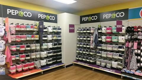 Pep & Co product in Poundland's Chilwell Park, Nottingham, store 