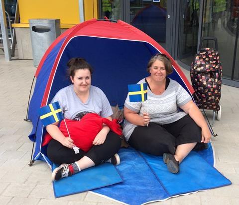 Ikea campers in Reading