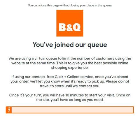 B&Q queue