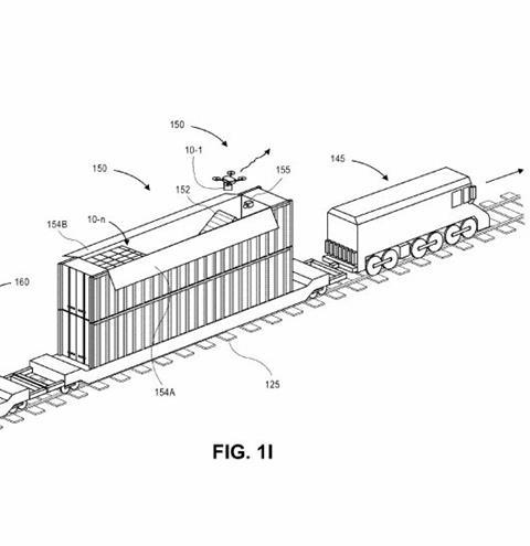 Amazon train drones