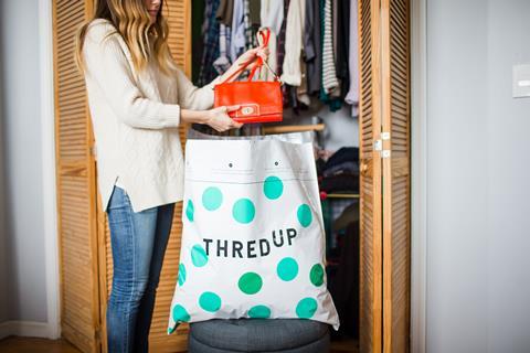 ThredUp, whose second-hand goods will start appearing at Macy's and JCPenney,  just raised a bundle