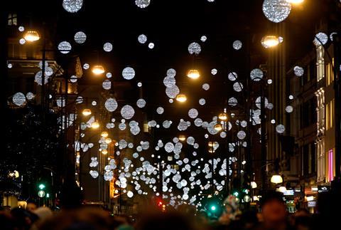 Oxford street christmas lights 2014