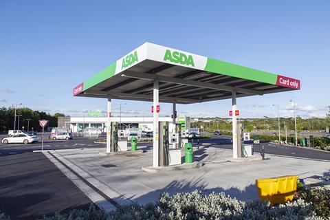 Asda forecourt