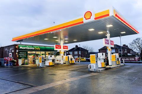 The first Morrisons Daily store at a Shell garage in Crewe