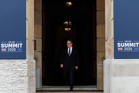 Keir Starmer at UK-EU summit, May 2025