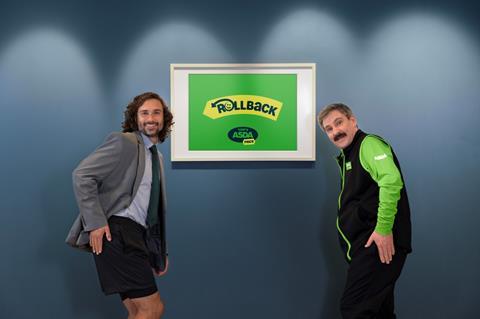 Asda has marked the return of price rollbacks with an advert featuring Joe Wicks and its famous pocket-tap