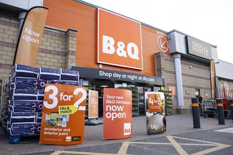 B&Q store