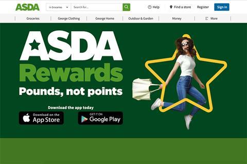Asda rewards screenshot