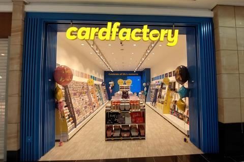 Card Factory store entrance
