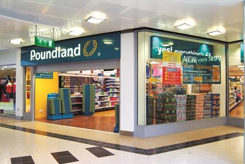 Poundland store exterior