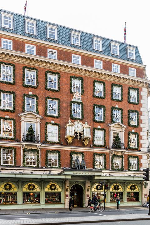 Fortnums xmas fascia