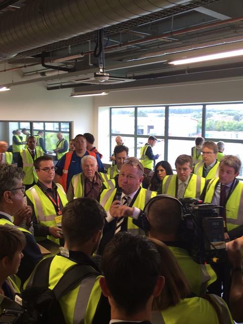 Mike Ashley talks reporters through Sports Direct's security procedures 