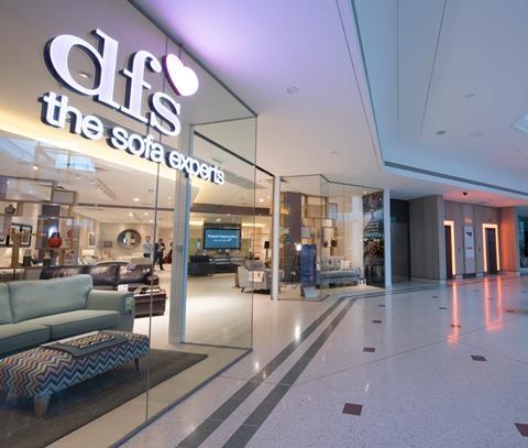 DFS store fascia Bromley side view