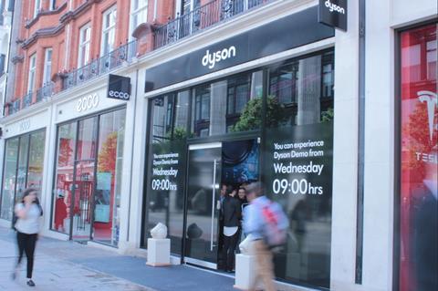 Dyson is one of the brands that has opened stores