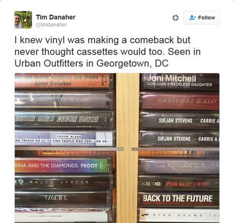 Urban Outfitters bring back Cassette tapes