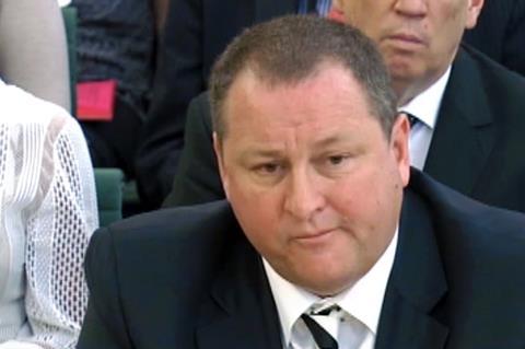 Sports Direct boss Mike Ashley