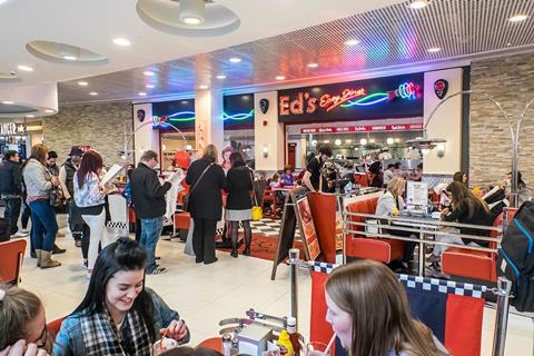 Diners at Ed's Easy Diner