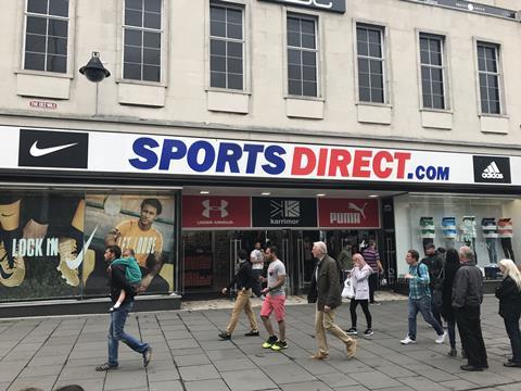 sports direct southampton fascia closer