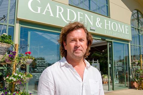 Alan Roper, Blue Diamond Group chief executive, outside East Bridgford Garden Centre