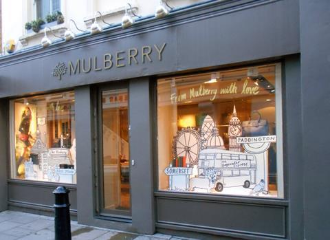 Exterior of Mulberry store