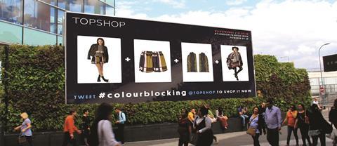 Topshop London Fashion Week 2014 billboards