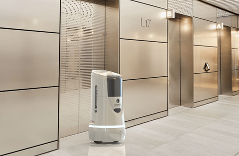 China shopping column - Hotel Robot