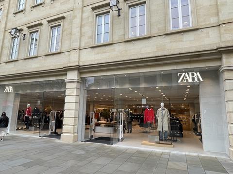 Zara Bath store exterior