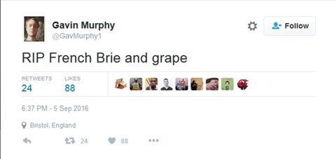 Gavin Murphy's tweet