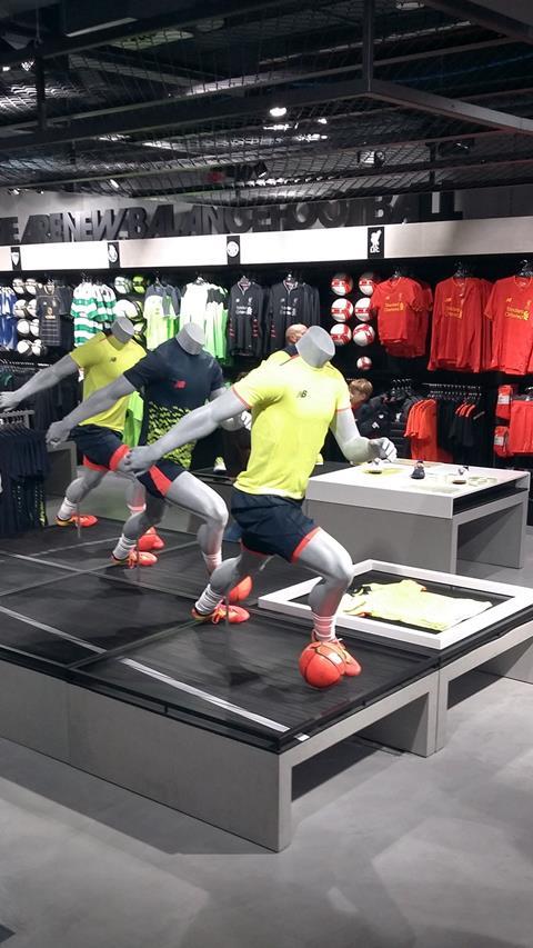 New balance football mannequins