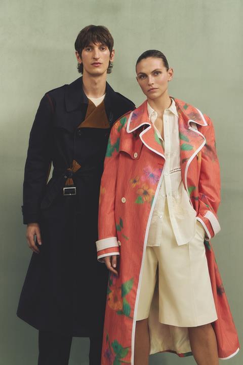 Models wear fashions from John Lewis's.spring/summer season