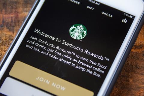 Starbucks app