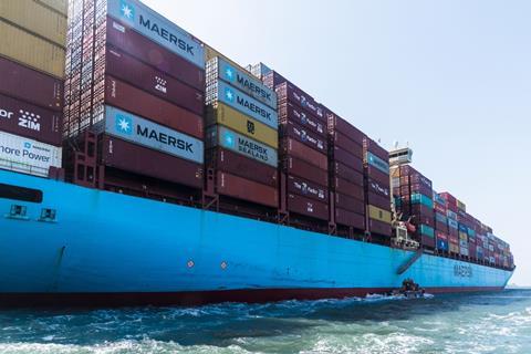 Maersk container ship