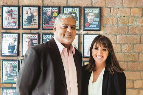 Boohoo joint chief executives Carol Kane and Mahmud Kamani