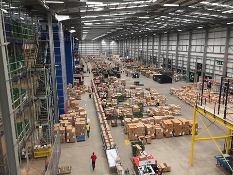 Asos' warehouse in Barnsley