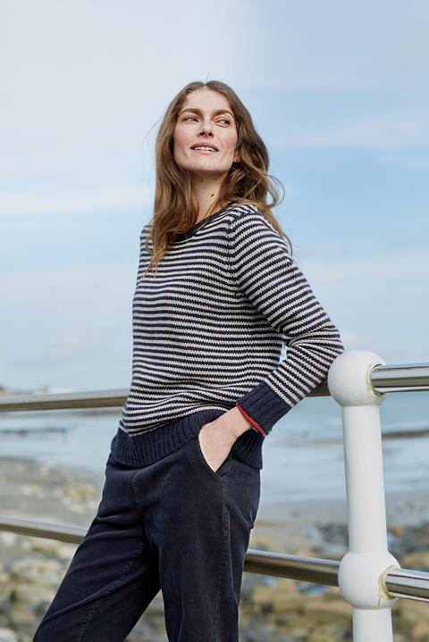 Oak Bark Jumper - Seine Net Dark Night  - 105