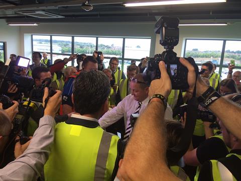 Mike Ashley going through a security check in which he produced a wad of £50 notes from his pocket