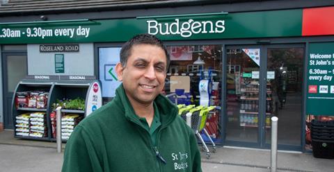 Avtar Sidhu, known as Sid, has won hordes of new customers at his Budgens store in Kenilworth.