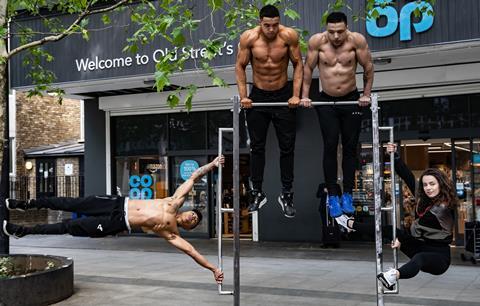 The Co-op and Steel Warriors will build 20 open-air gyms using recycled metal taken from knives.