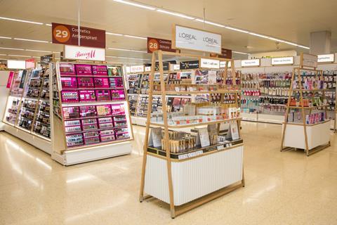 Sainsbury's beauty aisle hedge end