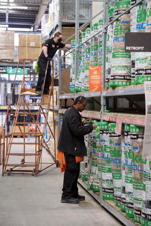 B&Q insulation rolls