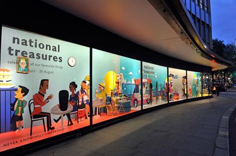 John Lewis' National Treasures campaign at its Oxford Street flagship