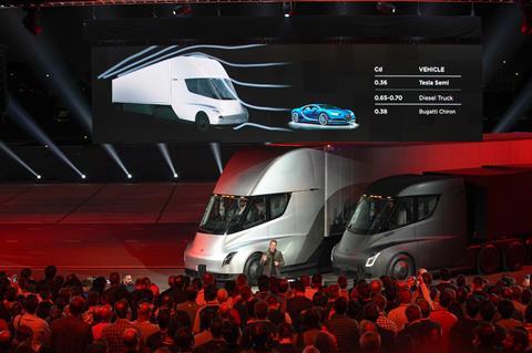 Tesla's Semi self-driving autonomous truck