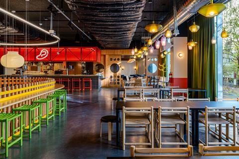 Interior of Ikea Saluhall, San Francisco