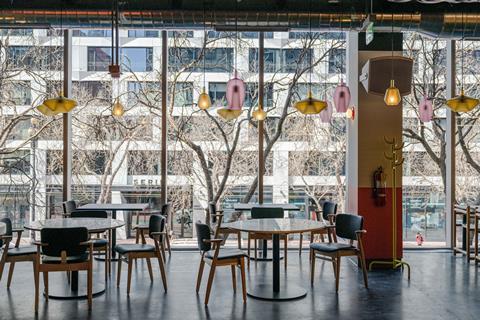 Interior of Ikea Saluhall, San Francisco