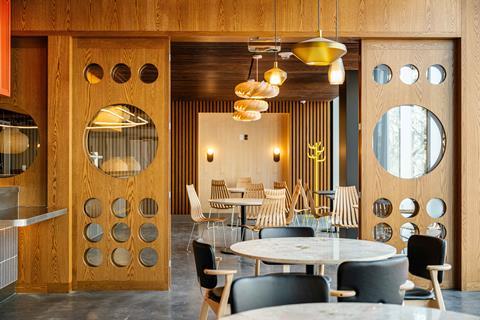 Interior of Ikea Saluhall, San Francisco