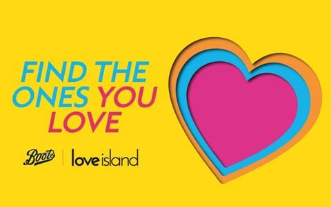 Boots Love Island marketing