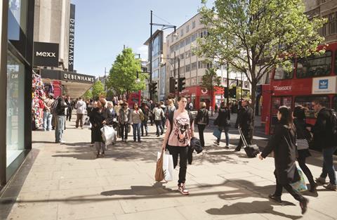 Sunny high street