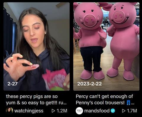 percy pig on TikTok