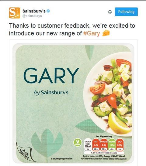 Sainsburys vegan cheese gary